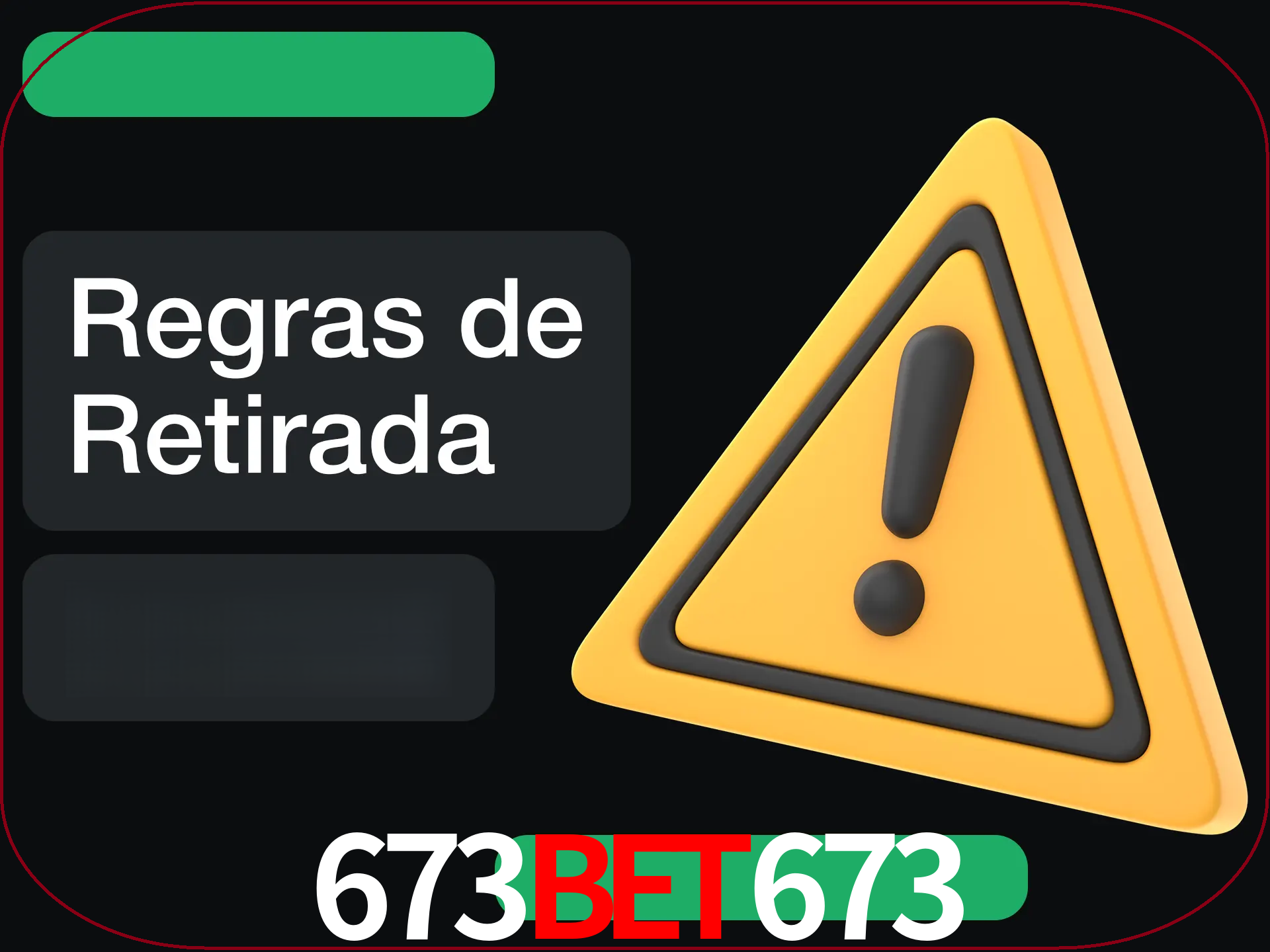 Leia as regras antes de fazer primeiro comdawal.